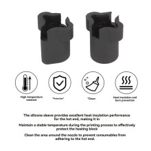 20Pcs Hot End Silicone Sock for K1, K1C, K1 Max Ceramic Heating Block Cover Heat Resistant Insulation Case