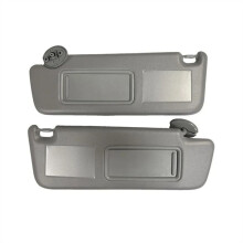 1Pair Grey Sunvisor with Mirror LED Lamp for Prado 120 2003-2009 74310-6A020-B1 74320-6A020-B1 74320-60850-B1