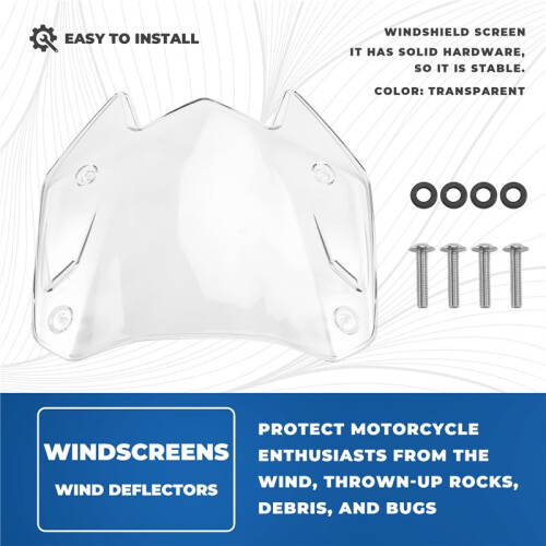 Motorcycle Windshield Windscreen Wind Shield Accessories for  TMAX 560 2022-2026 Transparent 1