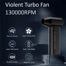 130000RPM Turbo Jet Blower Brushless Vacuum Cleaner Blower for PC/Keyboard/Snow/Car Cleaning Air Duster Blower
