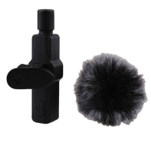 3PCS Furry Windscreen Muff for K1 K9 Lavalier Mic Wireless Collar Clip Microphone Windproof Cover for Outdoor Use