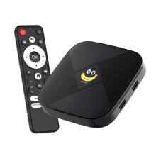Caixa de TV Banana TV X2 2GB+8GB Android 14 BT5.0 4K UHD S905L3 2.4G/5G WiFi  TV Box Set-Top Box Plugue AU
