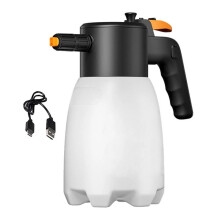 Handhållen Elektrisk Skumspruta 1,7 L USB-Uppladdningsbar Skumspruta Snöskumkanon Biltvättsspruta för Biltvätt