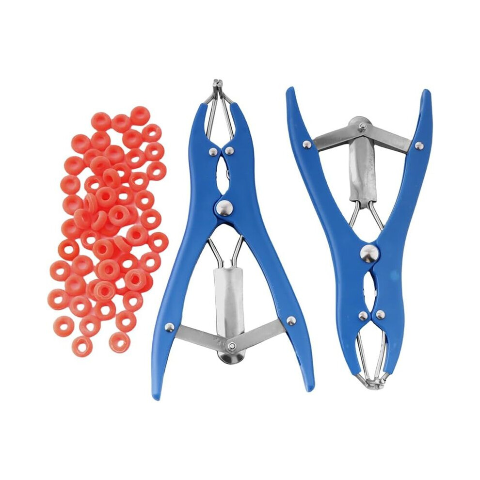 2Pcs Livestock Castration Bander, Animal Tail Cutting Tool For Lambs Sheeps Calves Piglets, Balloon Expander Pliers Tool 6031192215792