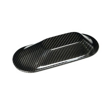 Real Dry Carbon Fiber Car Antenna Fin Cover Sticker for Cooper E SE Electric J01 EV J05 Aceman 2024 2025