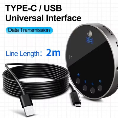 Speakerphone with Mic, 360 Voice Coverage Conference Microphone for Home Office,  Voice Enhance 2