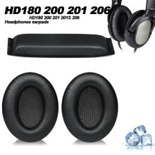 Replacement Leather Earpads & Headband Cover for HD 201 HD 201S HD180 Comfortable Headphone Cushions