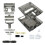 Replacement Shell Case for  SNES SFC US Version Retro Gaming Consoles Translucent Case Transparent Black 6