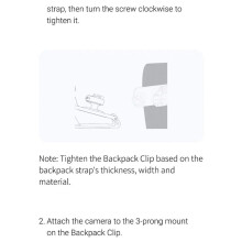 For X4/Ace Pro 2/Go3S Backpack Clip for X4/X 3/Ace Pro 2/GO 3S /Go 3 Sports Camera Accessories