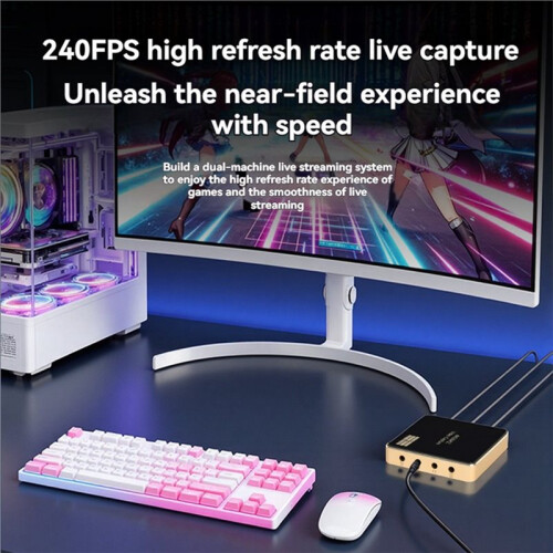 USB3.0 Video Capture Card 4K60HZ Resolution No Delay HD Video Capturing with Loop Output HDTV Live Streaming Device 1