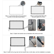 Mobile Leinwand 120 Zoll für Präsentationen