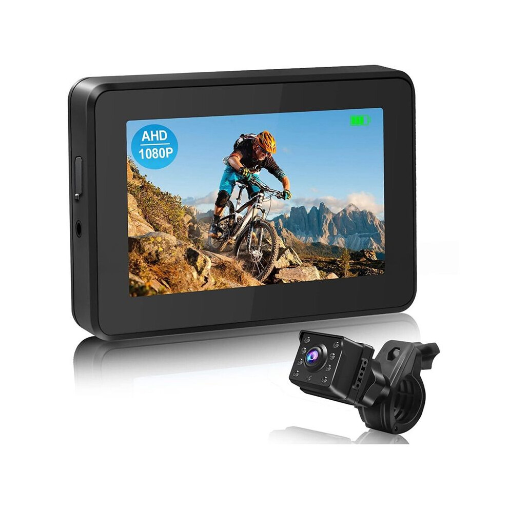 1080P Bike Camera 4.3Inch Screen Monitor Bicycle Bike Mirror Bike Rear View Camera For Bicycle, Mountain Bike, Road Bike 6033340167595