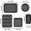 Kitchen 5-Piece Nonstick Bakeware Set - Round/Square Cake Pans, Muffin Pan, Loaf Pan, Roast Pan & Baking Sheets 8
