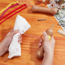 2 Pcs Tie Dye Tool, DIY Tie Dye Stretching Tools with Connectors Wood Sinew Puller Device Winding Kit for Adults DIY