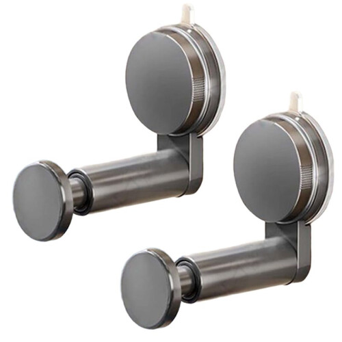 Suction Cup Self-Adhesive Extendable Garment Rack, Space Saving Clothes Hanger Storage Holder for Closet Laundry Room