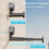 Suction Cup Self-Adhesive Extendable Garment Rack, Space Saving Clothes Hanger Storage Holder for Closet Laundry Room 3