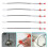 10Pcs Silver Flexible Drain Cleaning Tools with Hook for Sink Blockage 11