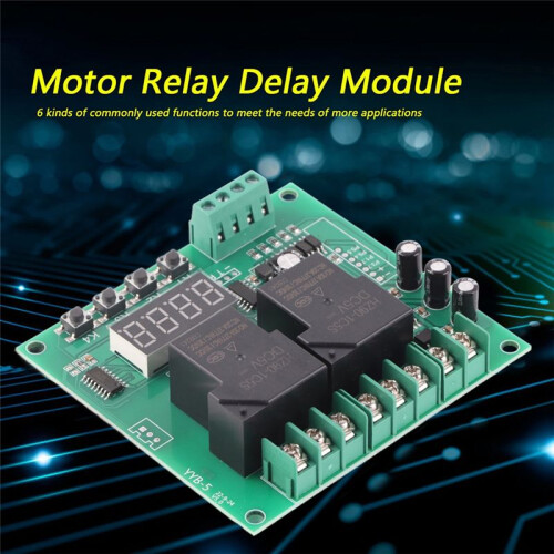 YYB‑5 Motor Forward / Reverse Control Board Two Relay Delay Timing Cycle Module Motor Controller Motor Control Board 2