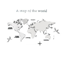World Map Wall Stickers 3D Acrylic Mirror Sticker Three-Dimensional for Living Room Office Wallpaper Decoration