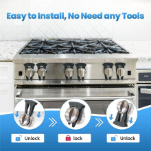 5pcs Stove Knob Locks for Child Safety,Design Knob Safety Covers, Child Proof Oven Knob Locks, Prevent Accidental Touch