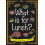 What is for Lunch Set 07 by Jilly Hunt Paperback Book 1
