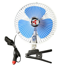 8 Inch 12V Car Portable Cooling Fan Summer Auto Small Fan with Clip 180 Sway Low Noise Air Cooler for Car Truck