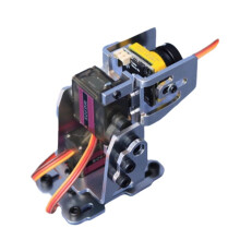 Justerbart FPV PTZ-Stativ i Aluminiumlegering för Flygplansmodellkamera PTZ-Robottillbehör Utan Servo