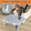 Adjustable Cat Ramp Litter Box Step Double Layer with Filter Function, Elevated Litter Box Ramp for Senior Cats Easy 6