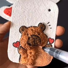 NEW DIY Kids Magic Puffy Paint with Drawing Pens with Easel Magic Texture Painting Kit 3D Magic Foam Texture Painting