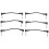 6 X Cabos de Guitarra EléTrica 6 Polegadas 1/4 Efeito ÂNgulo Reto Pedal Patch Cord Preto 1