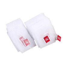 100 Stuks Theezakjesinfuser met Koordgenezende Afdichting 6,5 X 8 cm Zakje Filterpapier Nylon Theezakjes Lege Theezakjes