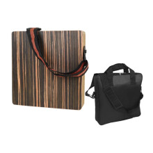 Portable Cajon Box Drum Set with Travel Bag, Adult Beginner'S Wooden Cajon Drum, Black Ebony Wood Percussion Box Drum