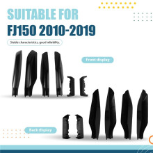 6Pcs/Set Black Roof Rack Bar Rail End Protection Cover Shell for Land Prado FJ150 2010-2019