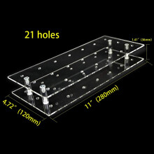2-Pack 21 Hole Acrylic Lollipop Holder for Weddings Baby Showers Birthday Parties Anniversaries Cake Lollipop Stand