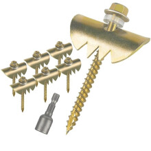 Fence Staples, Fence Wire Staples Anti Slip,50Pack Galvanized Fence Wire Fasteners for Softwood, Reusable Fence Nails