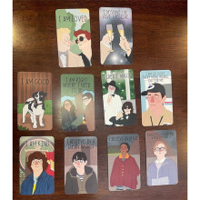 Mazo de AfirmacióN de Buenos Augurios, 20 Tarjetas de AfirmacióN de Buenos Augurios para Mujeres Tarjetas de AfirmacióN Conscientes de 4,72 X 3,15