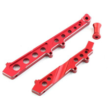 Aluminium-Chassisstrebe Vorne und Hinten für ARRMA 1/7 Limitless Infraction 6S BLX RC-Auto, Upgrades, Teile, ZubehöR, Rot