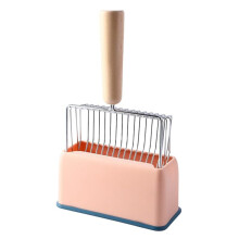 Metal Cats Litte Scoop med HåLlarstativ, Kraftig och LäTtstäDad Rosa