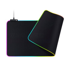 Gaming-Mauspad, 31,5 X 11,8 Zoll RGB-Mauspad, Mit Rutschfester Gummiunterseite, Computer-Tastatur-Mauspad, Leuchtendes Mauspad