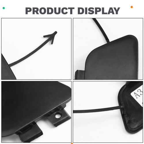 Auto Front Bumper Tow Hook Cap Cover No Paint for  A3 2009 2010 2011 2012 2013 8P0807241B 1