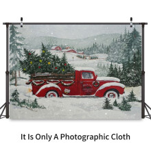 210 X 150 cm Fotografi Bakgrund Jul RöD Lastbil Party Banner Barnfamilj Fotostudio Fotografi Bakgrunder