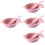4Sets Stapelbare Unzerbrechliche Weizenstroh-Bowls Pink Zuhause 7