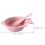 4Sets Stapelbare Unzerbrechliche Weizenstroh-Bowls Pink Zuhause 10