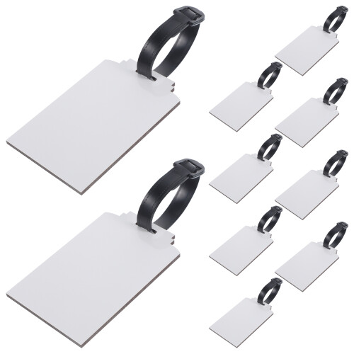 5Sets Robuste Mdf Kofferanhänger Transparent Blanko Für Reisegepäck 1