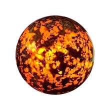 Natürliches Flammenstein-Kristallkugel-Ornament, UV-Reaktive Sodalith-Kugel, Handgefertigt, Poliert, Heimdekoration