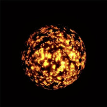 Natural Flamestone Crystal Ornament UV Reactive Sodalite Sphere Handcrafted Polished Home Decor