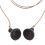 Handgemachte Schwarze Holzperlen Halskette Duftspender Schmuck 6
