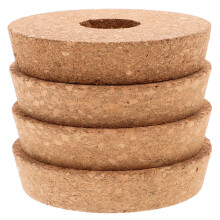12Stk Holz Deckel Vase Belüftet Hydroponik Khaki Pflanzen Abdeckung