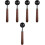 5Stk Wachssiegel , Holzgriff, Sets 6