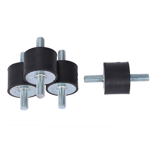 4 pieces M10 rubber  double external thread rubber anti-vibration vibration isolator durable